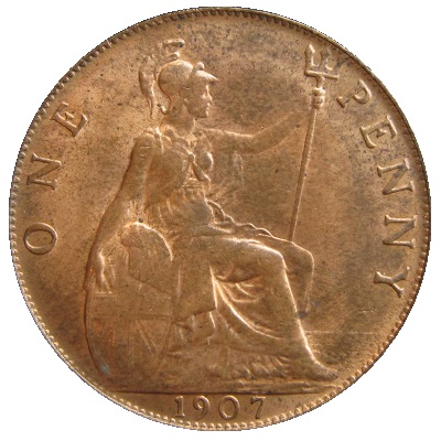 UK Penny 1907 Value