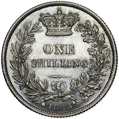 UK Shilling 1845 Value