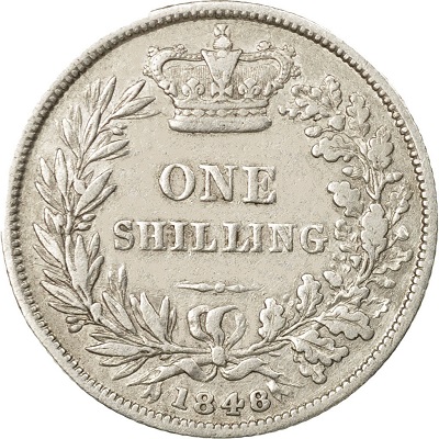 UK Shilling 1848 Value