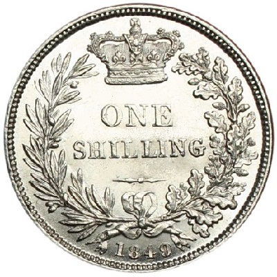 UK Shilling 1849 Value
