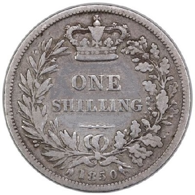 UK Shilling 1850 Value