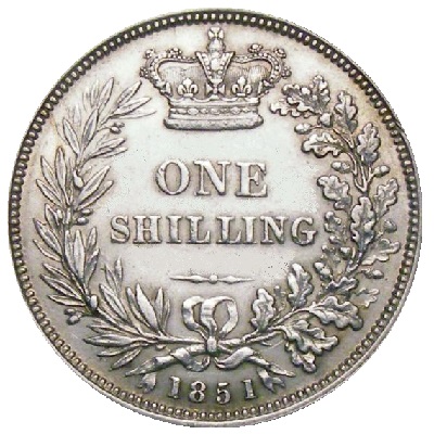 UK Shilling 1851 Value