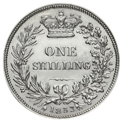 UK Shilling 1853 Value