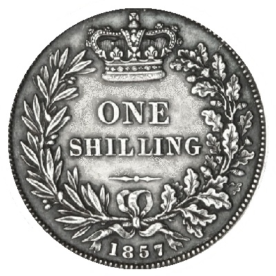 UK Shilling 1857 Value