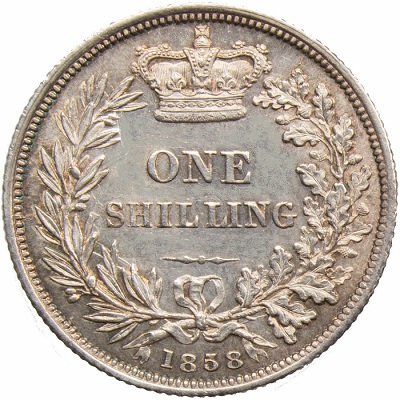 UK Shilling 1858 Value