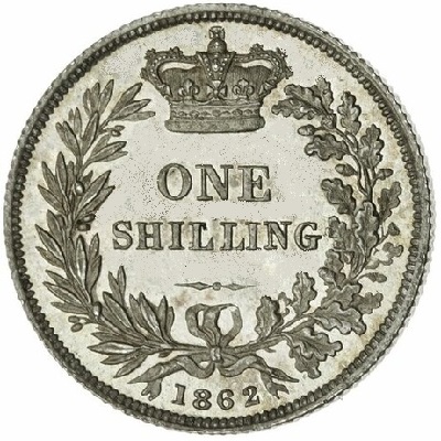 UK Shilling 1862 Value