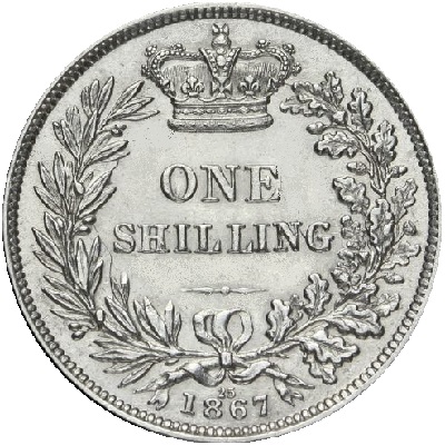 UK Shilling 1867 Value