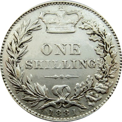 UK Shilling 1881 Value