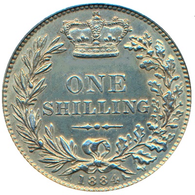 UK Shilling 1884 Value