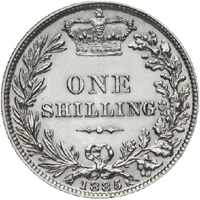 UK Shilling 1885 Value