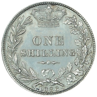 UK Shilling 1886 Value