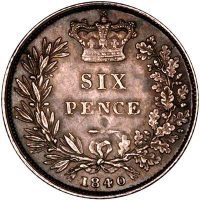 UK Sixpence 1840 Value