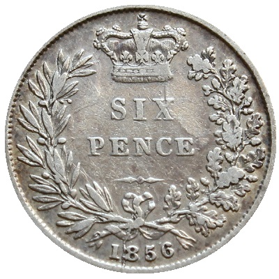 UK Sixpence 1856 Value