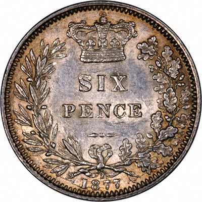 UK Sixpence 1877 Value
