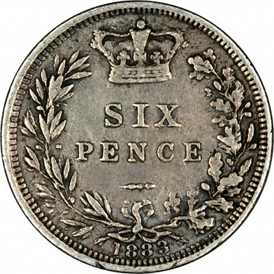 UK Sixpence 1883 Value