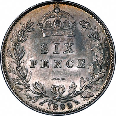 UK Sixpence 1893 Value