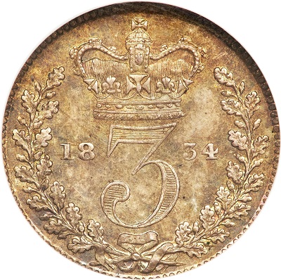 UK Threepence 1834 Value