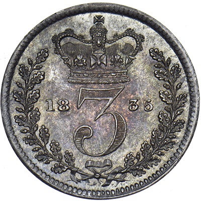 UK Threepence 1835 Value