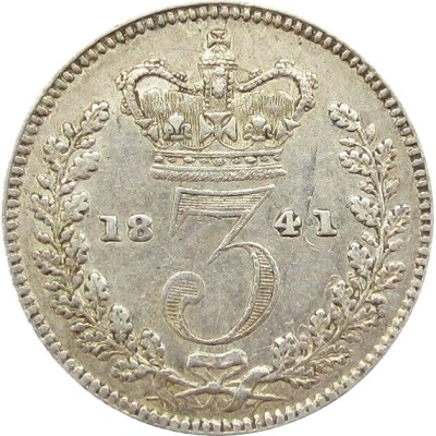UK Threepence 1841 Value