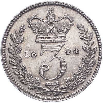 UK Threepence 1844 Value