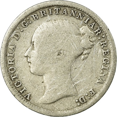 Threepence 1872 Value