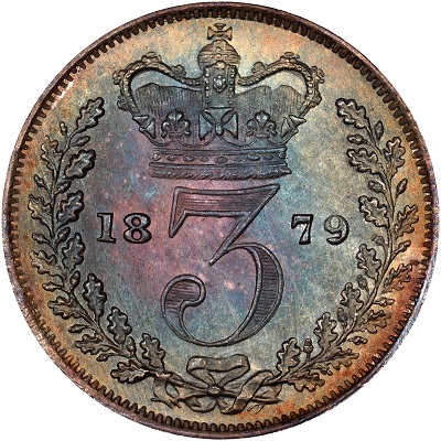 UK Threepence 1879 Value