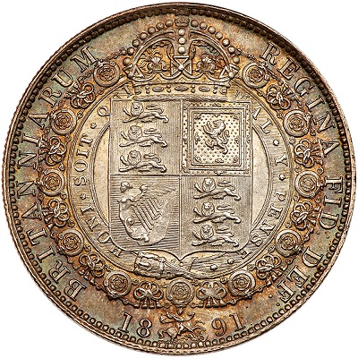 UK Half Crown 1891 Value