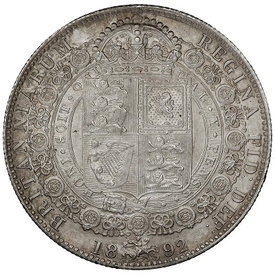UK Half Crown 1892 Value