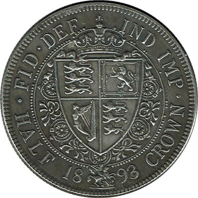 UK Half Crown 1893 Value