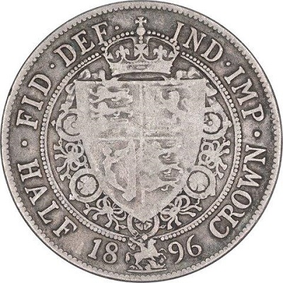 UK Half Crown 1896 Value