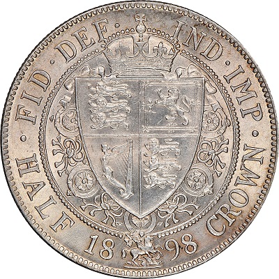 1898 UK Half Crown Value | 1898 British Half Crown Value