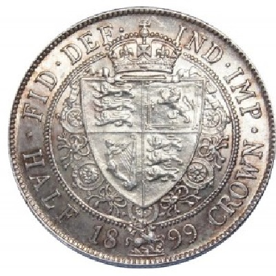 UK Half Crown 1899 Value