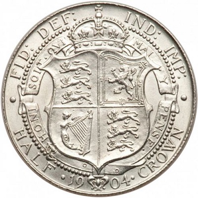 1904 UK Half Crown Value | 1904 British Half Crown Value