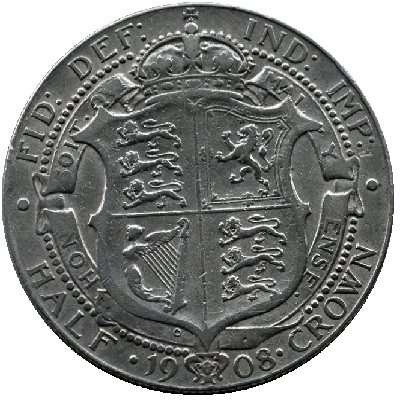 UK Half Crown 1908 Value
