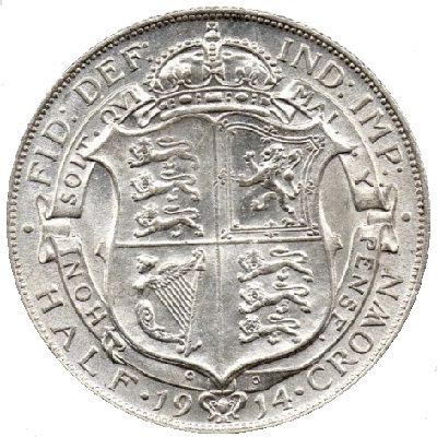 1914 Half Crown Value