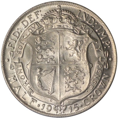 UK Half Crown 1915 Value