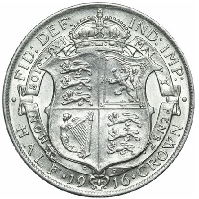 UK Half Crown 1916 Value