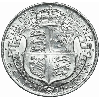 UK Half Crown 1917 Value