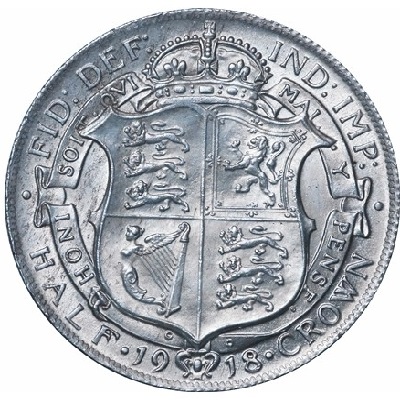 UK Half Crown 1918 Value
