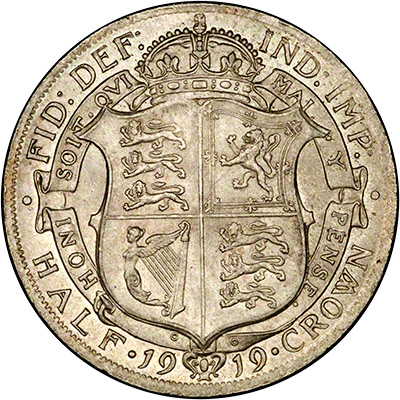 UK Half Crown 1919 Value