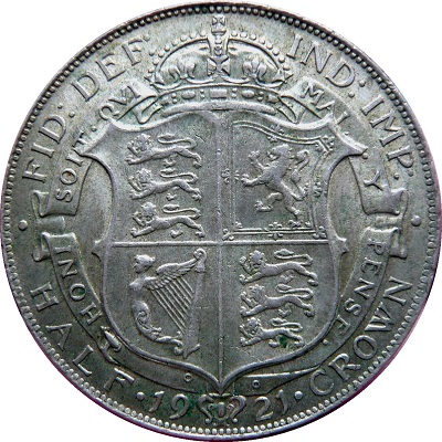 1921 UK Half Crown Value | 1921 British Half Crown Value