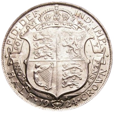 UK Half Crown 1924 Value