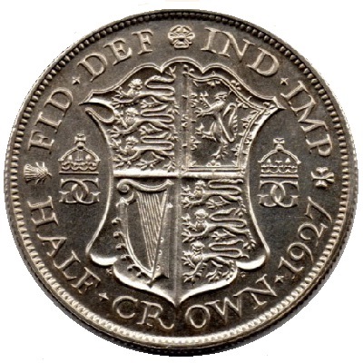 UK Half Crown 1927 Value