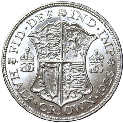 UK Half Crown 1928 Value