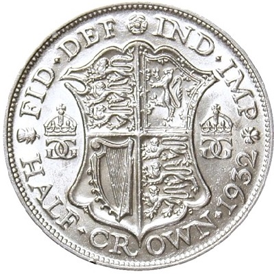 UK Half Crown 1932 Value
