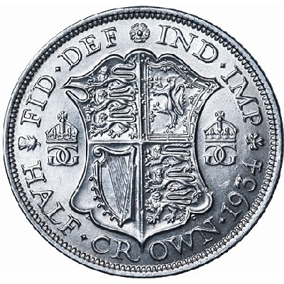 UK Half Crown 1934 Value