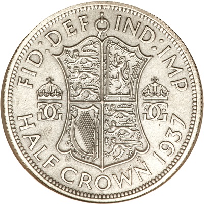 UK Half Crown 1937 Value