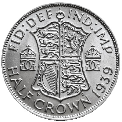 UK Half Crown 1939 Value