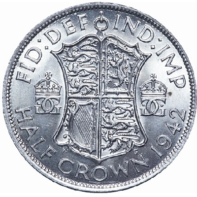 UK Half Crown 1942 Value