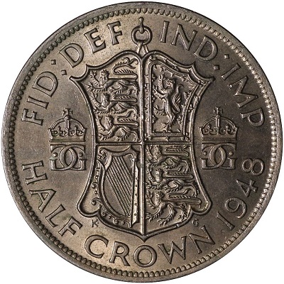UK Half Crown 1948 Value
